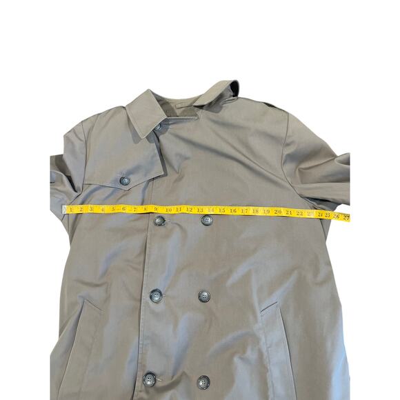 Vintage BOTANY WEATHER TOPPER Trench Coat Men's Size 46L w 2 Removeable Layers! - Picture 11 of 15
